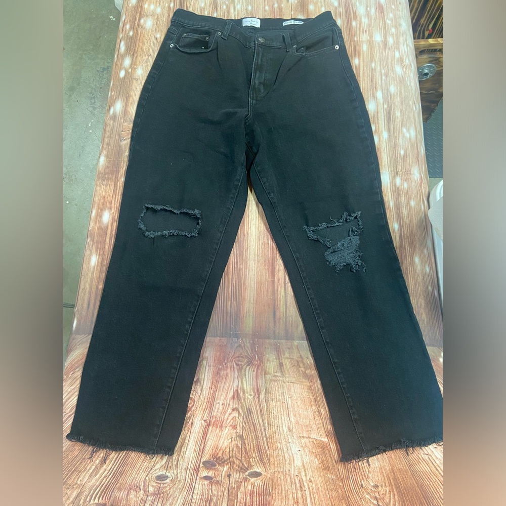 Women’s True Craft Distressed Curvy HighRise Straight Leg Jeans